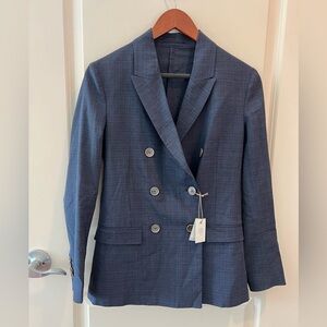 Eleventy Femme Wool Blend Double Breasted Suit Jacket Size US 2